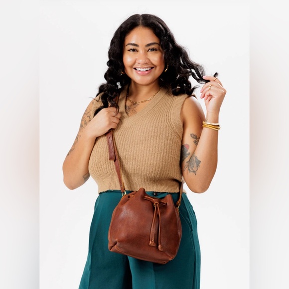 Portland Handmade Leather Goods Bucket Bag NWOT - Picture 5 of 10